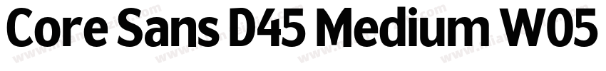 Core Sans D45 Medium W05 Rg Regular字体转换
